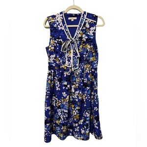 Lark & Ro Floral Sleeveless Tie Front Dress Size Medium